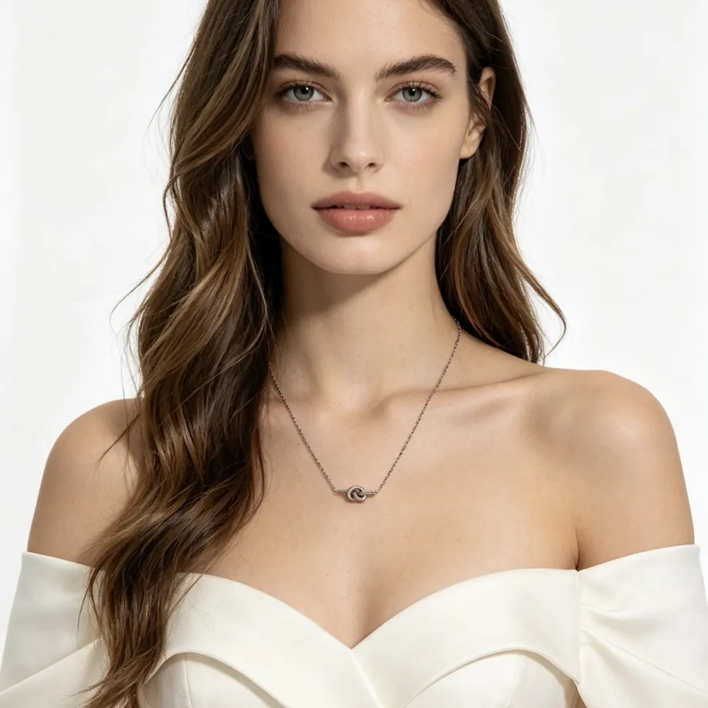 Nodo-Collana corta in Acciaio - CL-413-3797