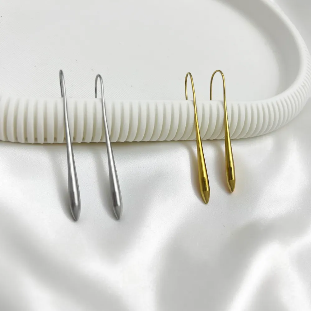 Goccia pendente-Orecchini in Acciaio - OR-413-2611
