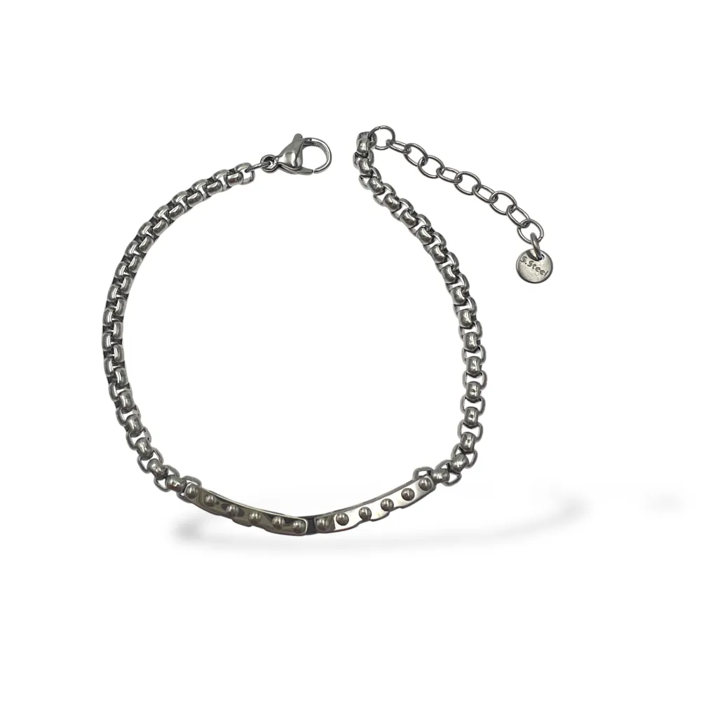 Catena-Bracciale in Acciaio da Uomo - BR-600-H445A