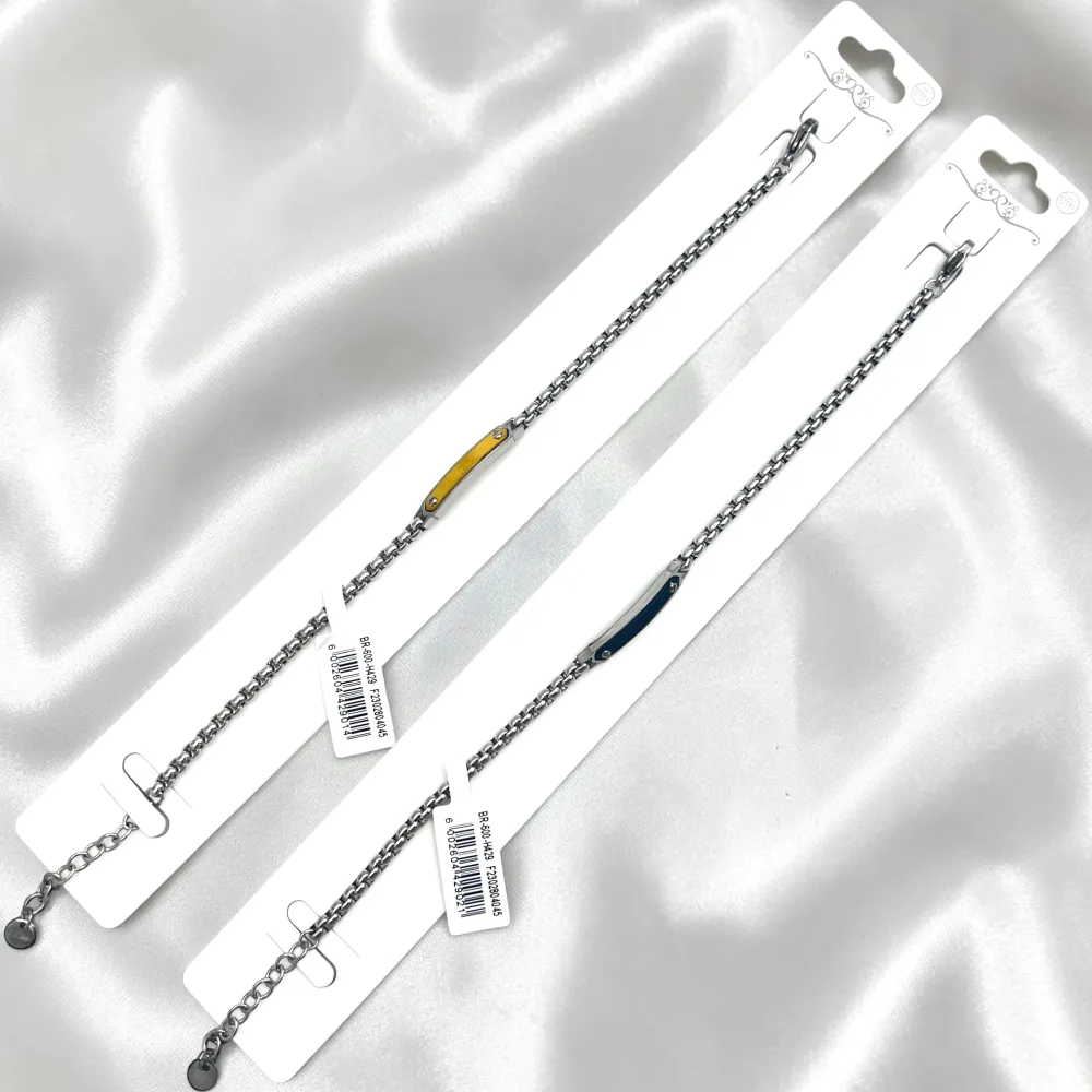 Semplice-Bracciale in Acciaio da Uomo - BR-600-H429