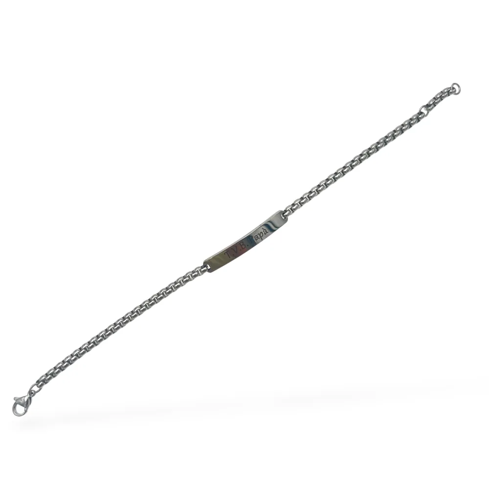 T.V.B. Papà-Bracciale in Acciaio da Uomo - BR-600-H427