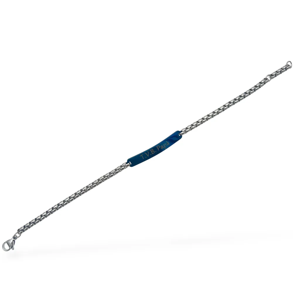 T.V.B. Papà-Bracciale in Acciaio da Uomo - BR-600-H427