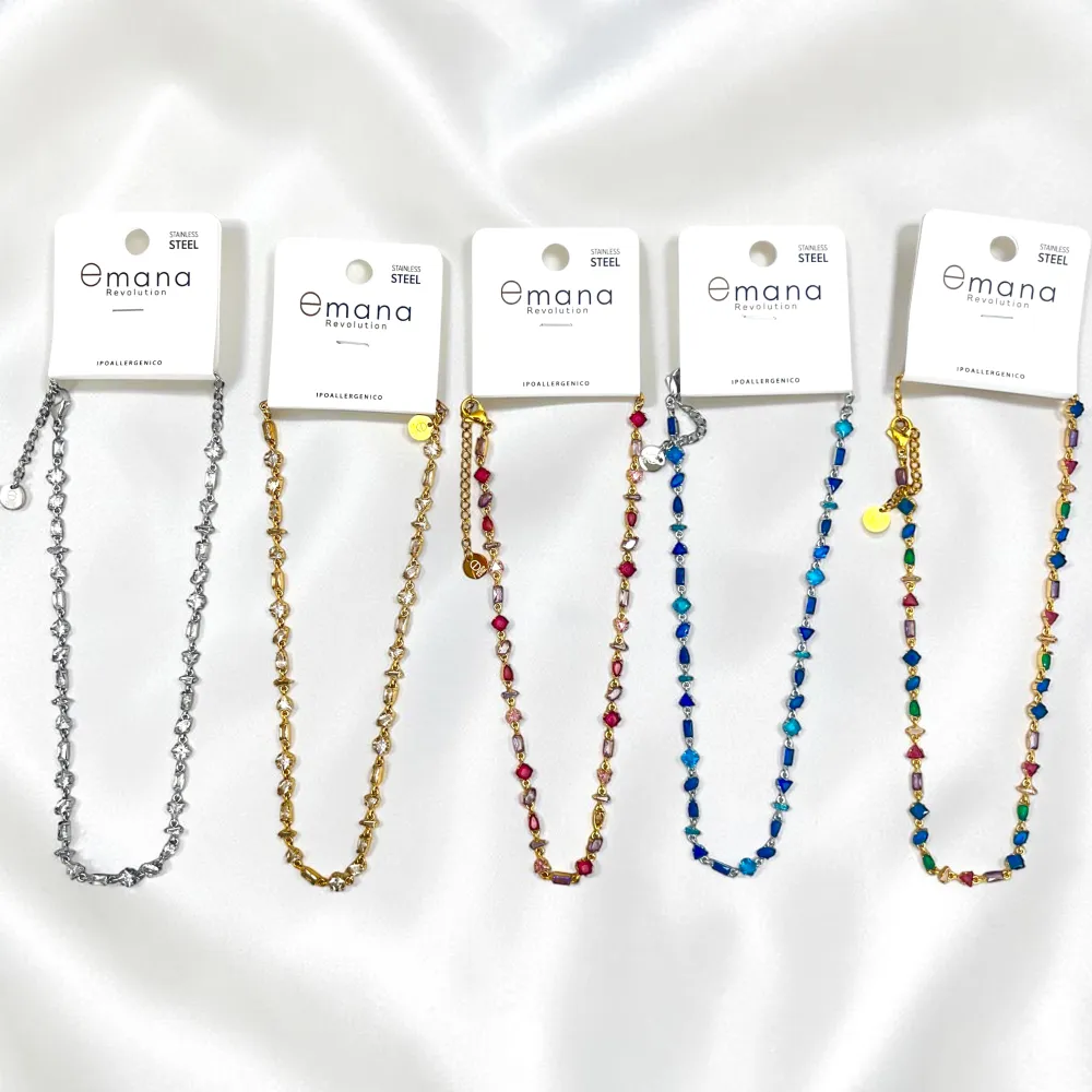 Multiforme-Collana Corta in Acciaio - CL-795-12972