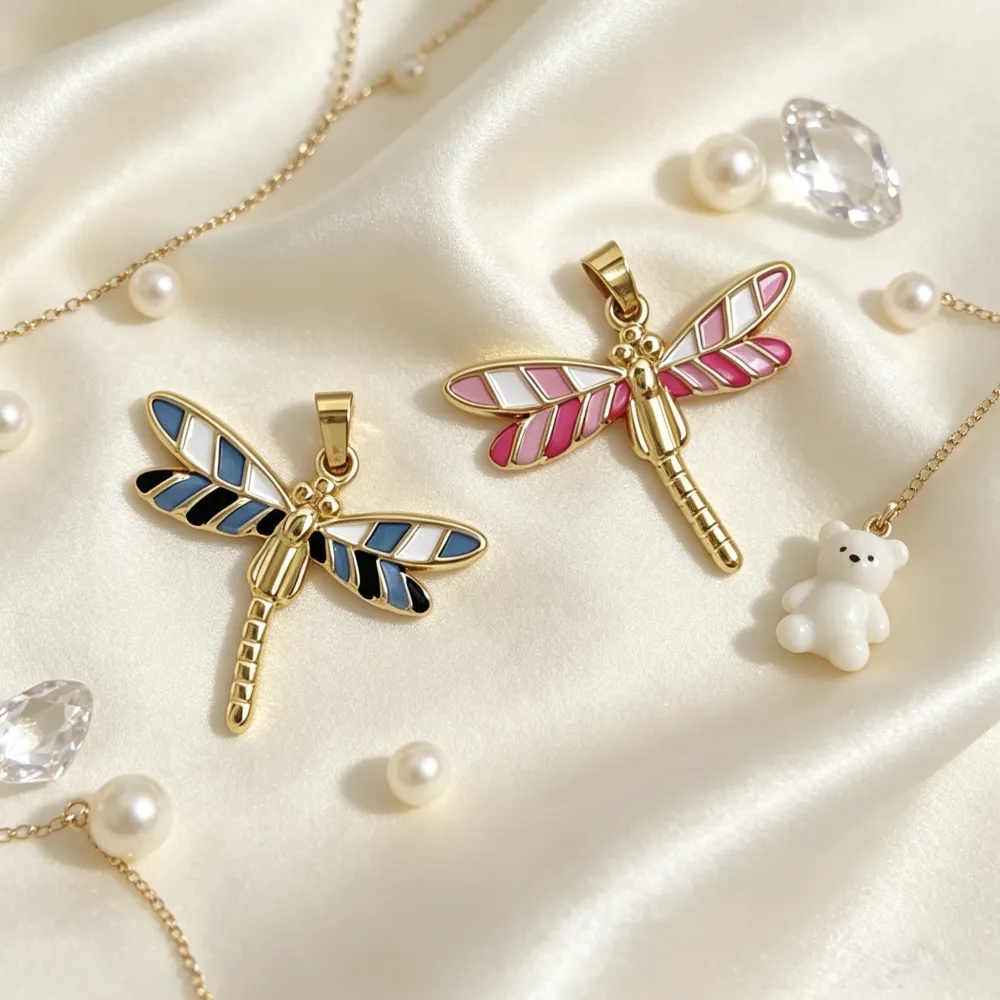 Libellula-Ciondolo/Charms in Acciaio - DIY-413-92