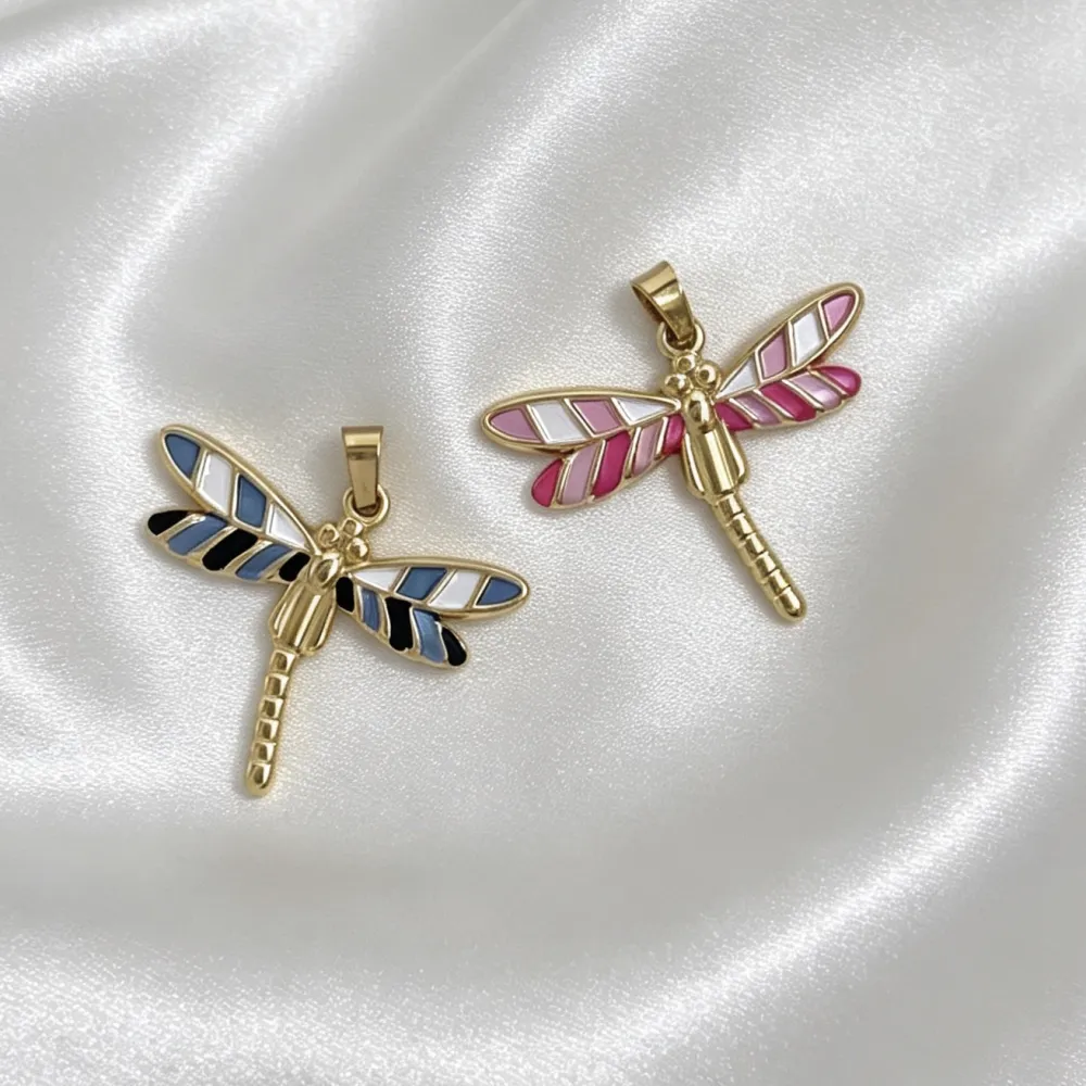 Libellula-Ciondolo/Charms in Acciaio - DIY-413-92