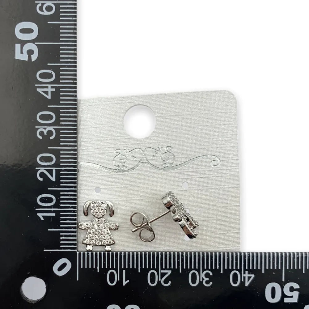 OMZ6122-Bimbo e Bimba- Orecchini a Lobo_Argento_2