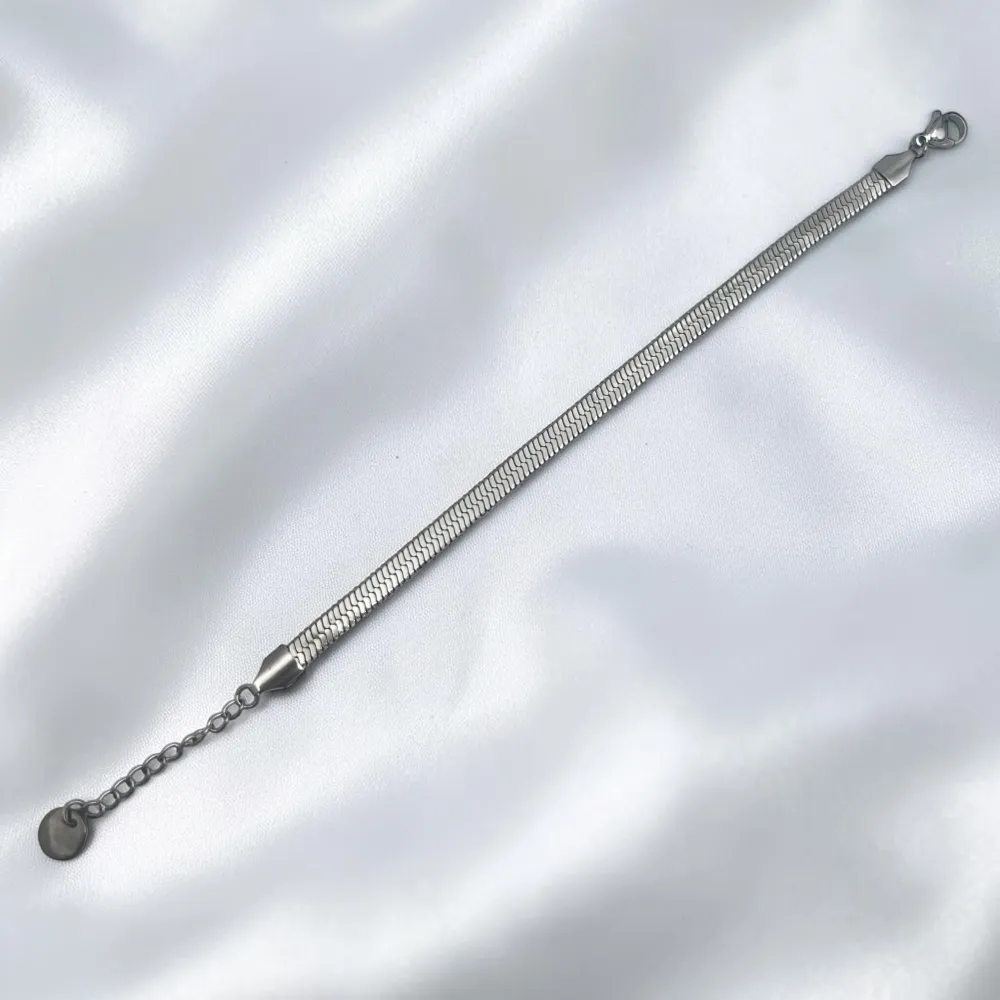 Catena Serpente-Bracciale in Acciaio con Chiusura - BAC-413-2517 5mm