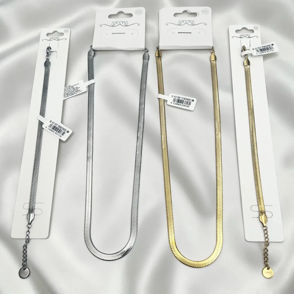 Catena Serpente-Bracciale in Acciaio con Chiusura - BAC-413-2517 5mm