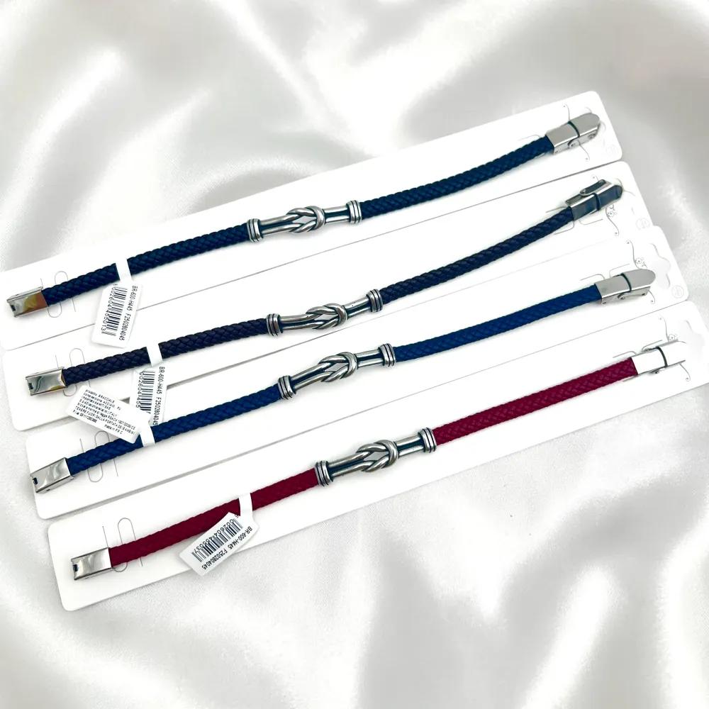 Treccia-Bracciale in Acciaio da Uomo - BR-600-H454S