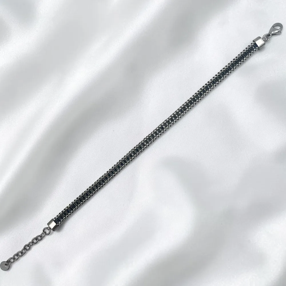 Tennis con chiusura-Bracciale in Acciaio da Uomo - BR-600-H412 3mm