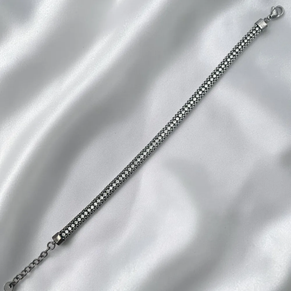 Tennis con chiusura-Bracciale in Acciaio da Uomo - BR-600-H412 3mm