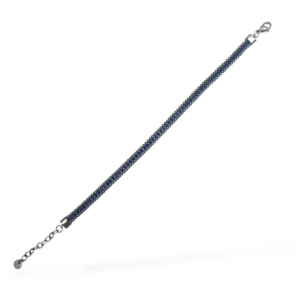 Tennis con chiusura-Bracciale in Acciaio da Uomo - BR-600-H412 3mm