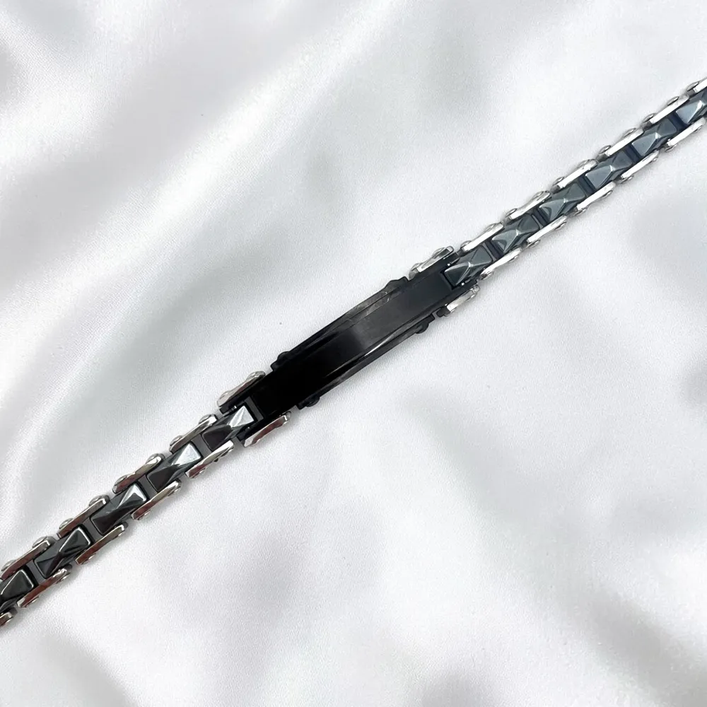 Semplice-Bracciale in Acciaio da Uomo - BR-600-H438