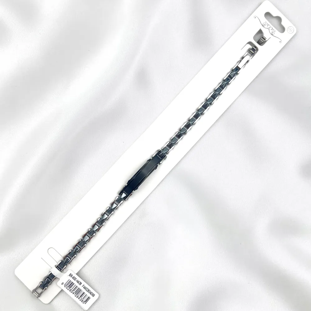 Semplice-Bracciale in Acciaio da Uomo - BR-600-H438