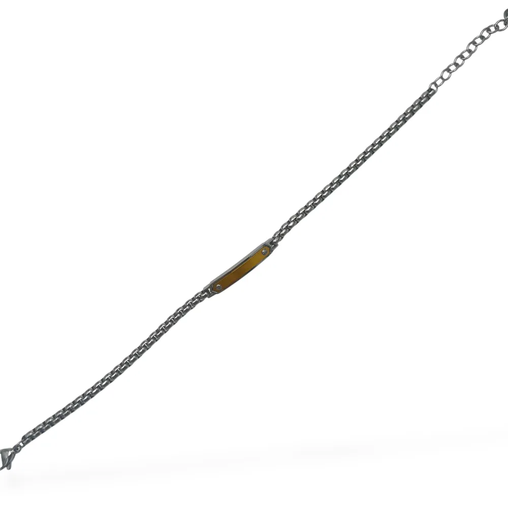 Semplice-Bracciale in Acciaio da Uomo - BR-600-H429
