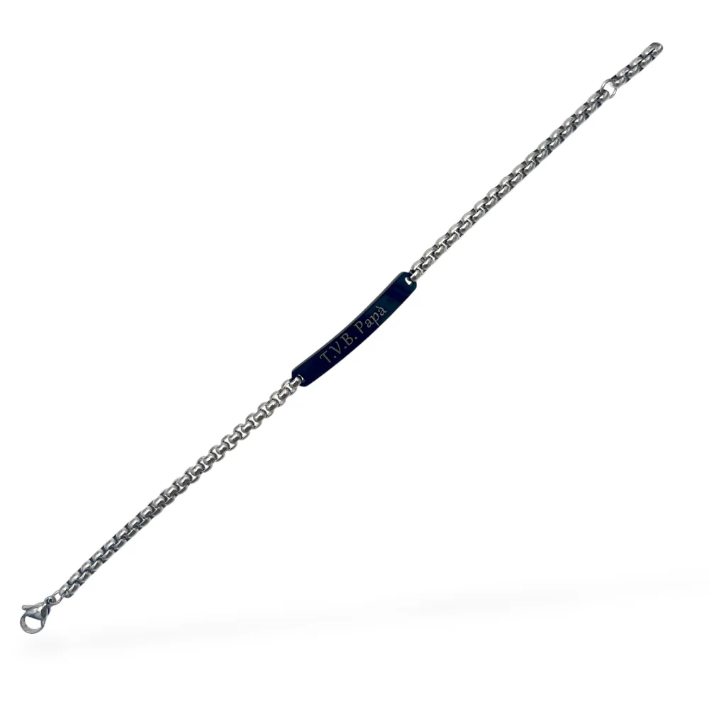 T.V.B. Papà-Bracciale in Acciaio da Uomo - BR-600-H427