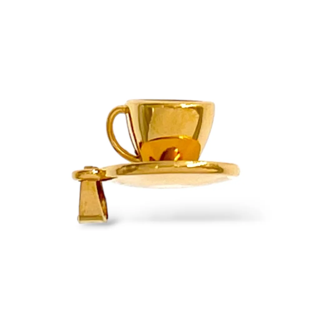Cappuccino-Ciondolo/Charms in Acciaio - DIY-413-107