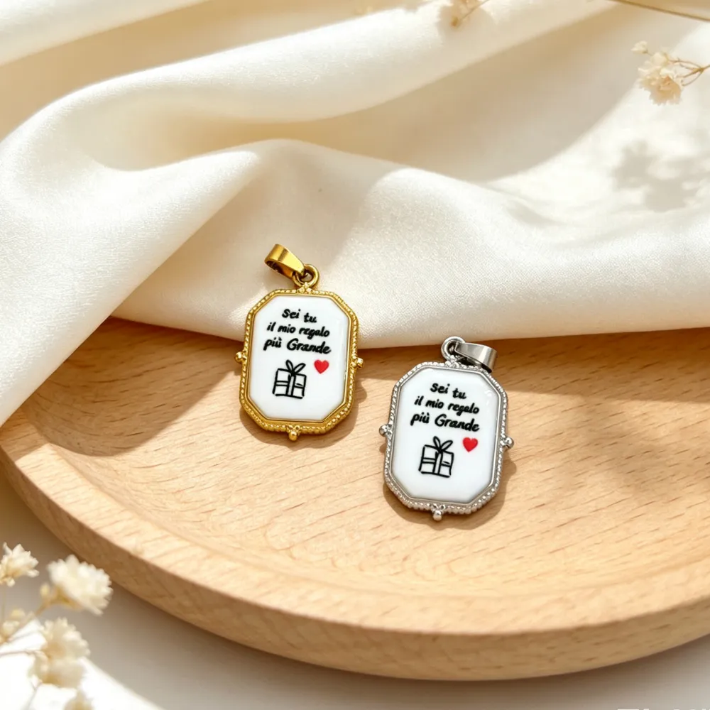 Sei tu il mio regalo più Grande-Ciondolo/Charms in Acciaio - DIY-732-36