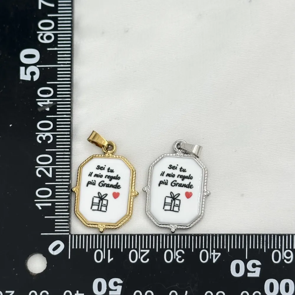 Sei tu il mio regalo più Grande-Ciondolo/Charms in Acciaio - DIY-732-36