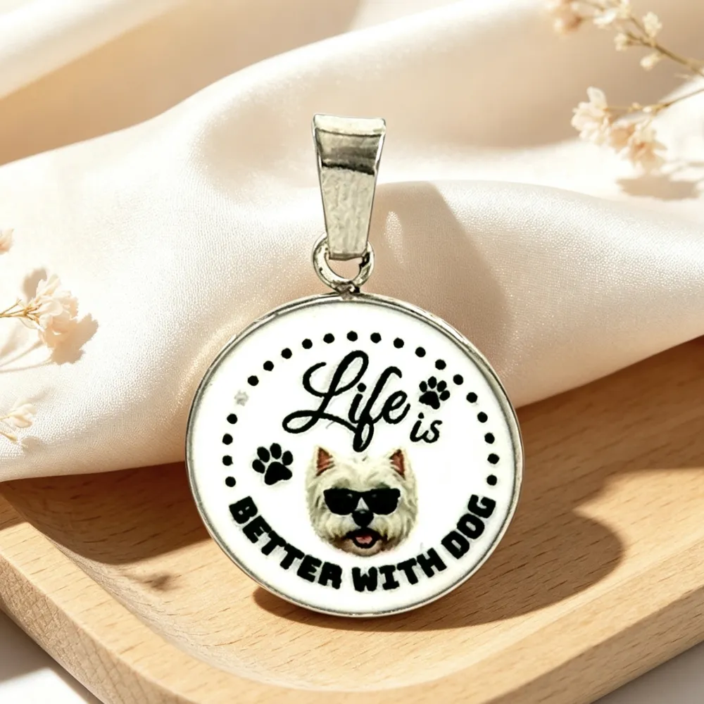 Cane-Ciondolo/Charms in Acciaio - DIY-732-27