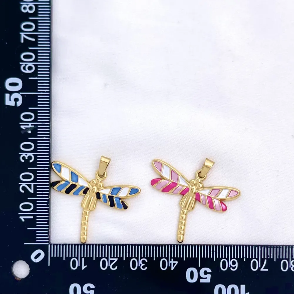 Libellula-Ciondolo/Charms in Acciaio - DIY-413-92