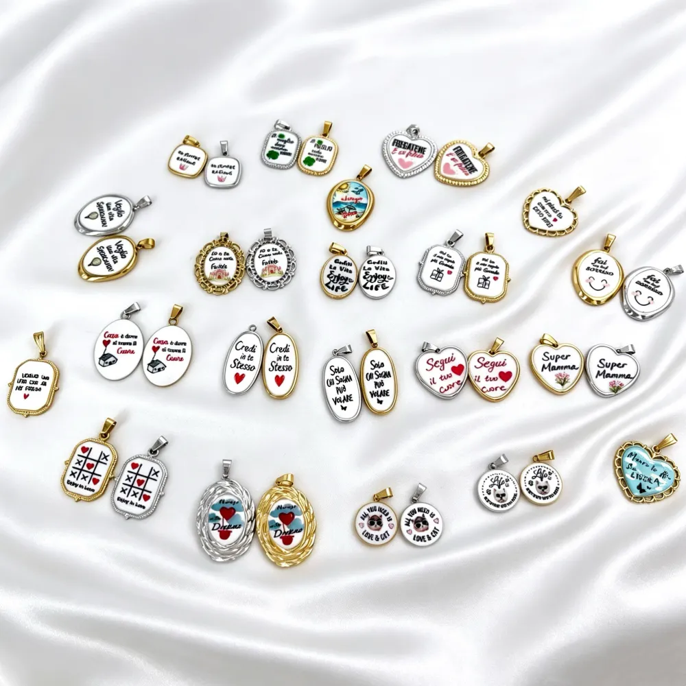 Always relax-Ciondolo/Charms in Acciaio - DIY-732-43