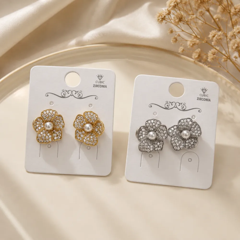 Fiore -Orecchini con Cubic Zirconia - OMZ-506-485