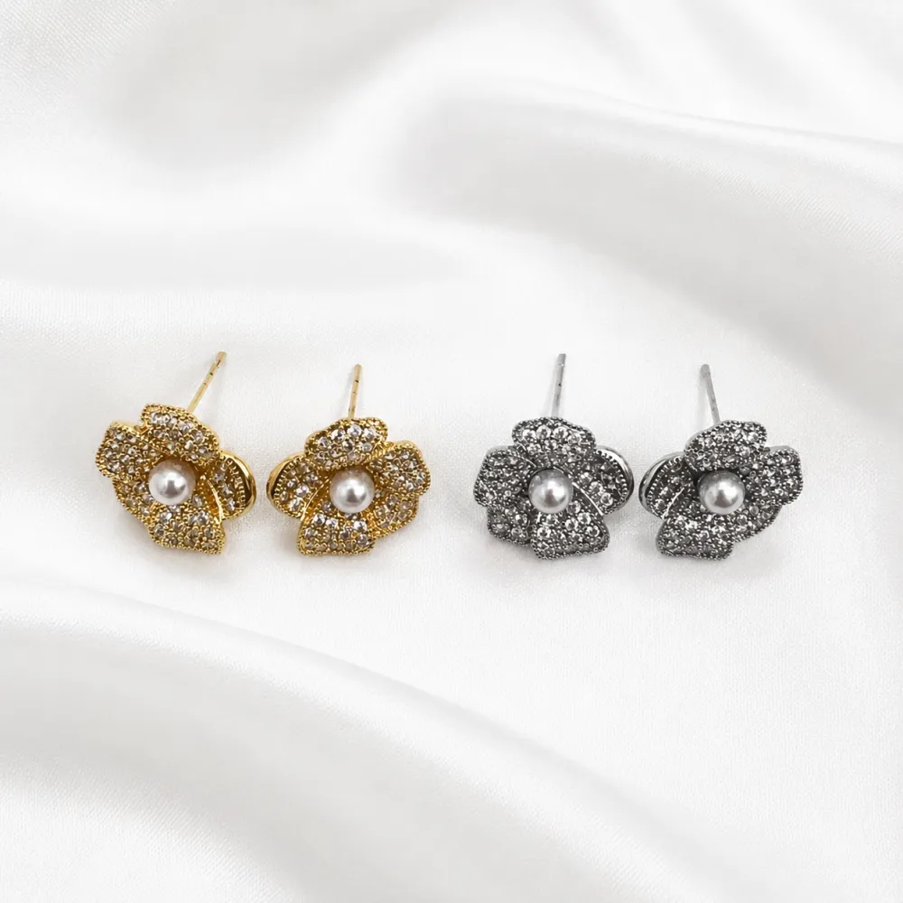 Fiore -Orecchini con Cubic Zirconia - OMZ-506-485