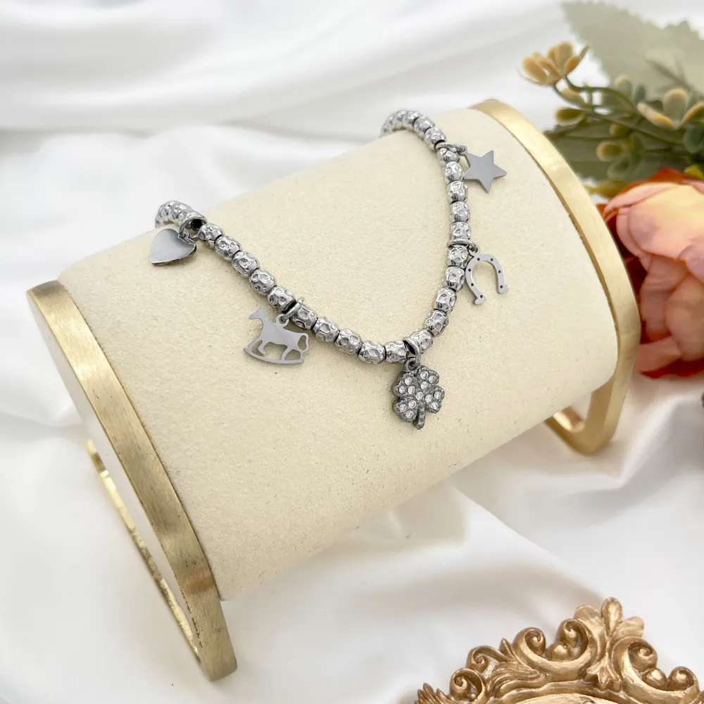 Mix Soggetti-Bracciale in Acciaio con Chiusura - BAC-103-AA5408-7191B