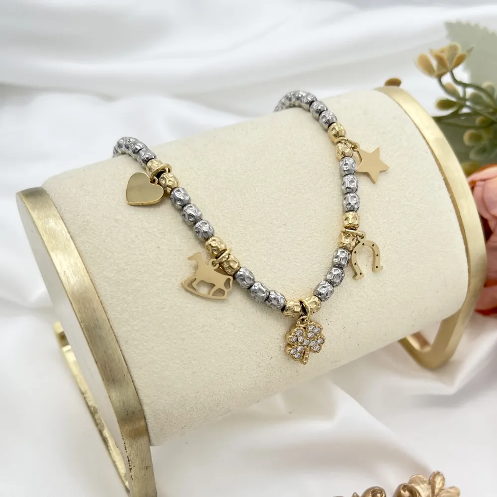 Mix Soggetti-Bracciale in Acciaio con Chiusura - BAC-103-AA5408-7191B
