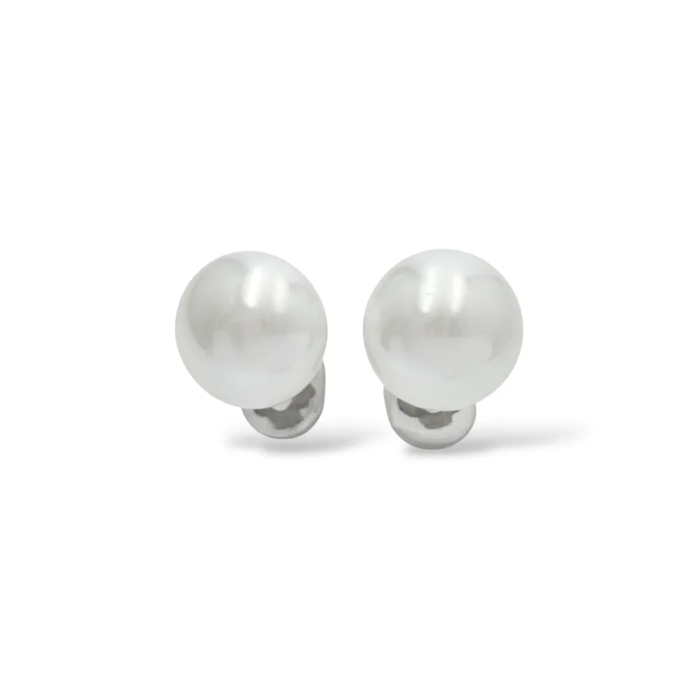 Perla di conchiglia - clip in acciaio - OR-506-498/16mm
