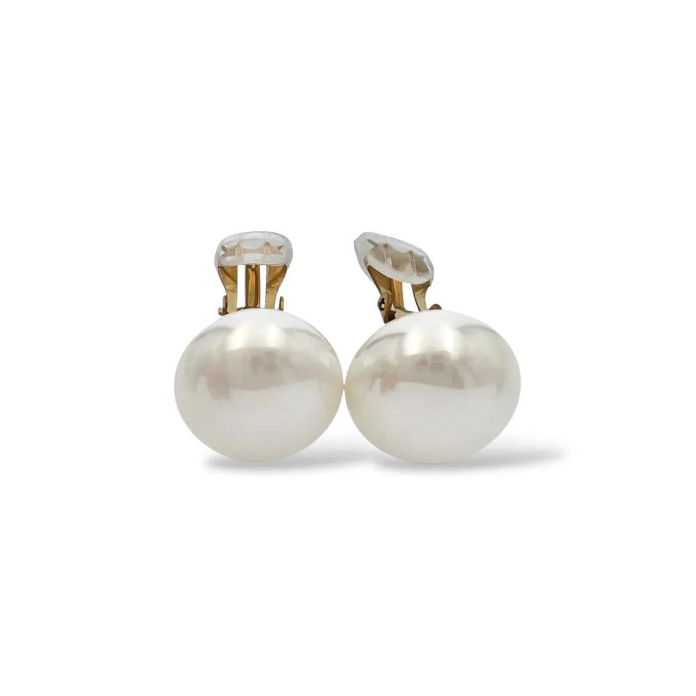 Perla di conchiglia - clip in acciaio - OR-506-498/16mm