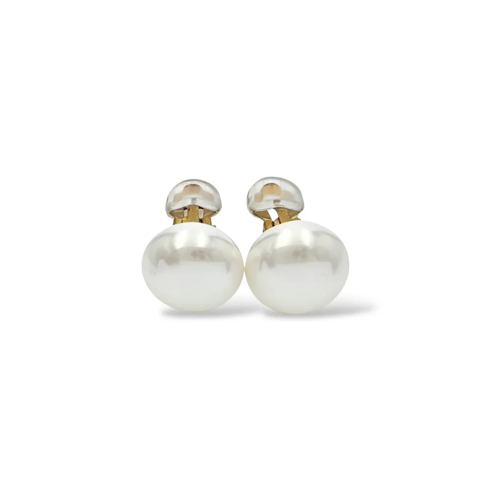 Perla di conchiglia - clip in acciaio - OR-506-498/14mm