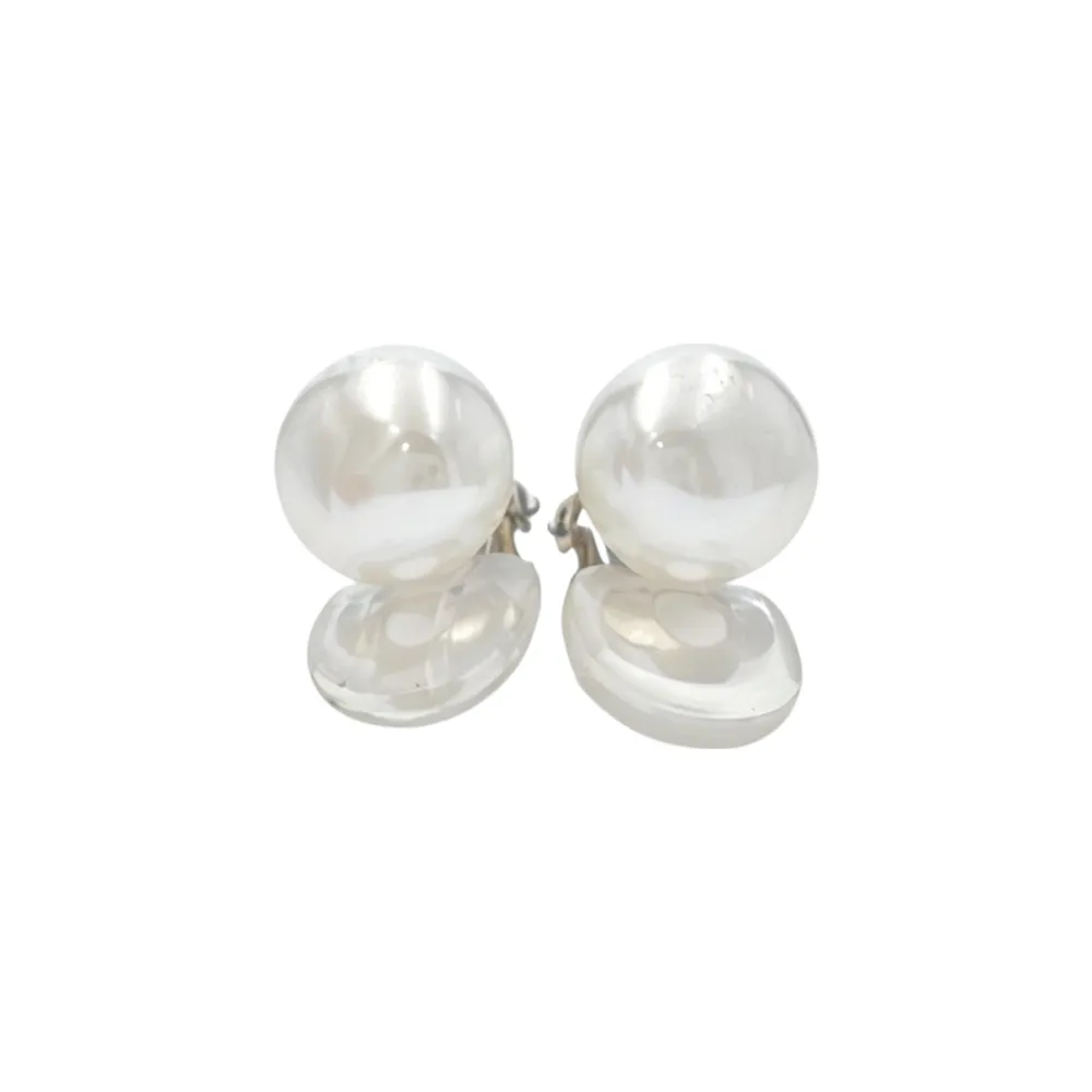 Perla di conchiglia - clip in acciaio - OR-506-498/10mm