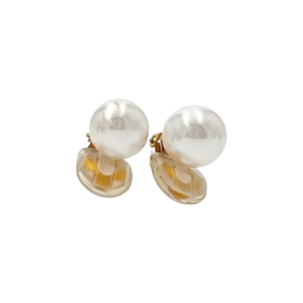 Perla di conchiglia - clip in acciaio - OR-506-498/10mm