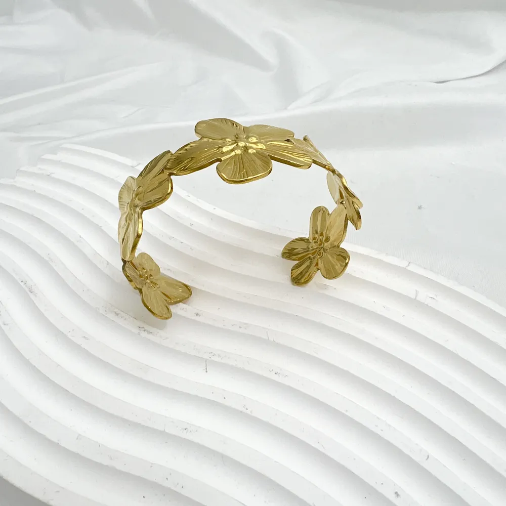 Fiore - Bracciale rigido in acciaio - BR-413-7026