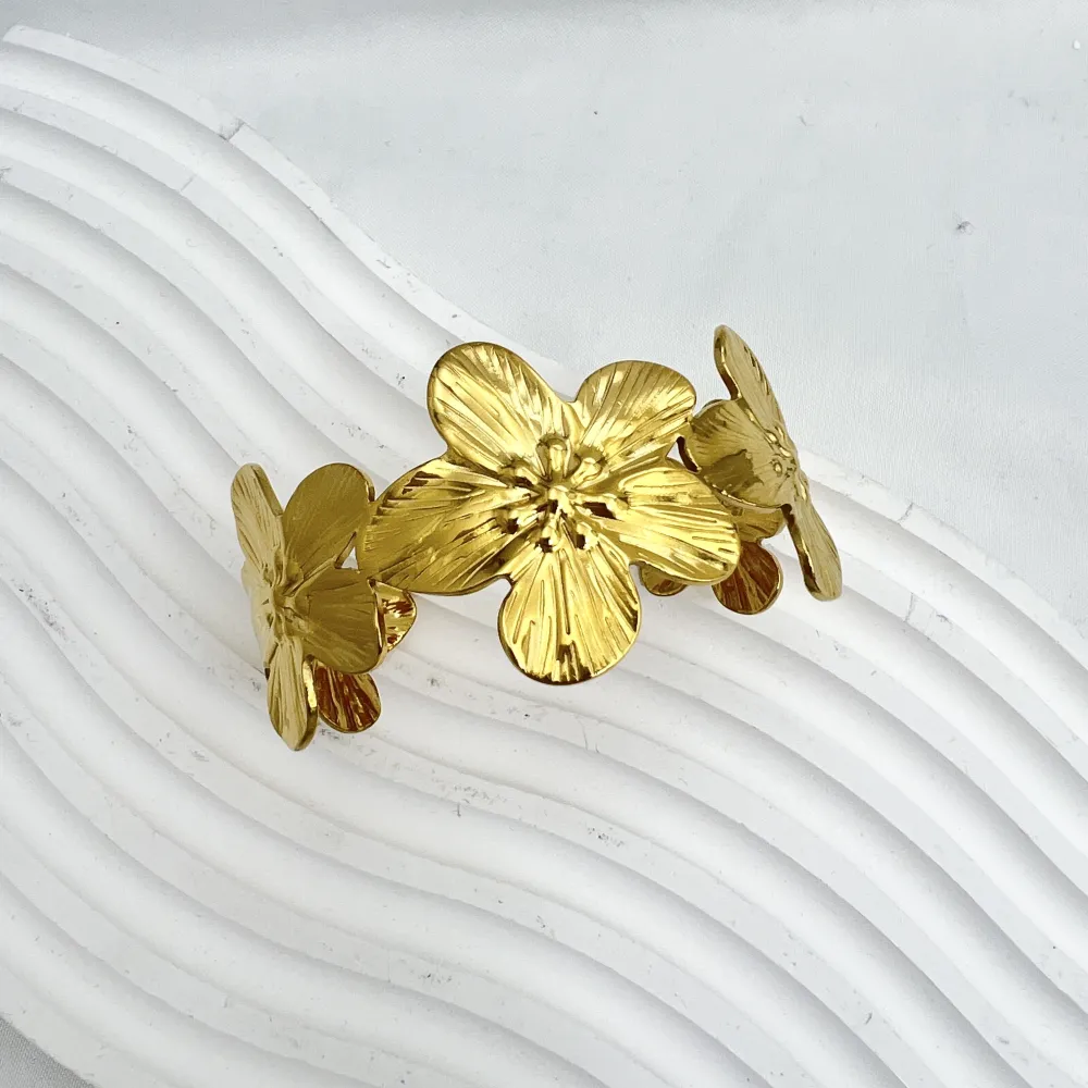 Fiore - Bracciale rigido in acciaio - BR-413-7026