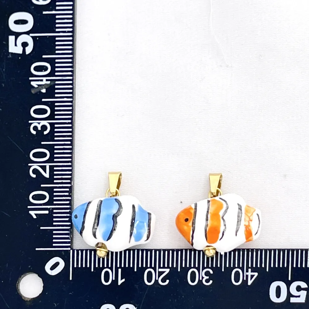 Pesce-Ciondolo/Charms in Acciaio - DIY-801-021A 6PZ