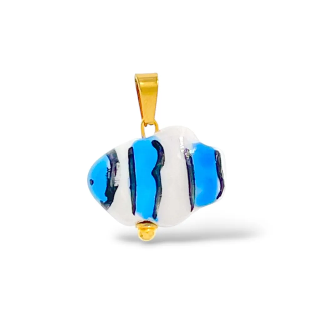 Pesce-Ciondolo/Charms in Acciaio - DIY-801-021A 6PZ