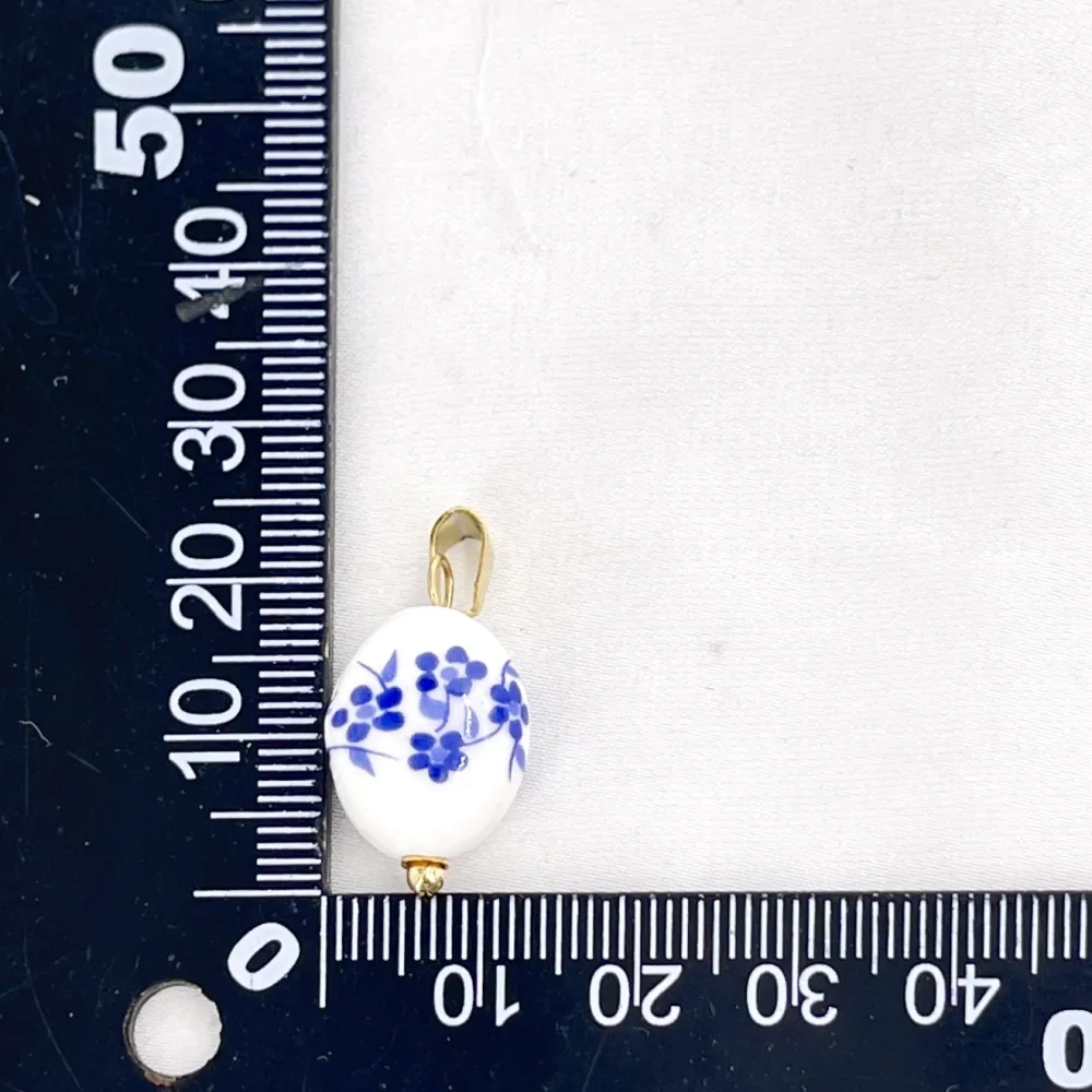 Porcellana-Ciondolo/Charms in Acciaio - DIY-801-013A 7PZ