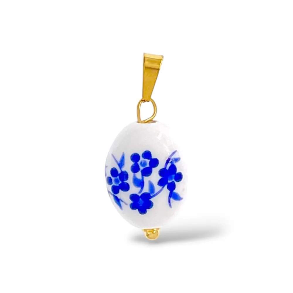 Porcellana-Ciondolo/Charms in Acciaio - DIY-801-013A 7PZ