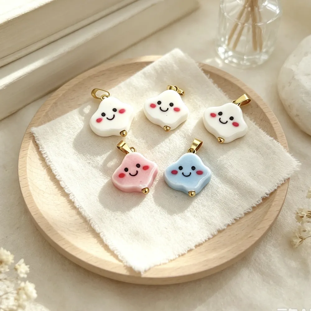 Nuvola-Ciondolo/Charms in Acciaio - DIY-801-009A 5PZ