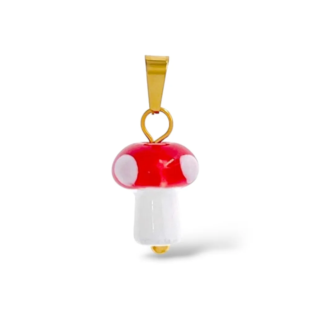 Fungo-Ciondolo/Charms in Acciaio - DIY-801-022A 8PZ