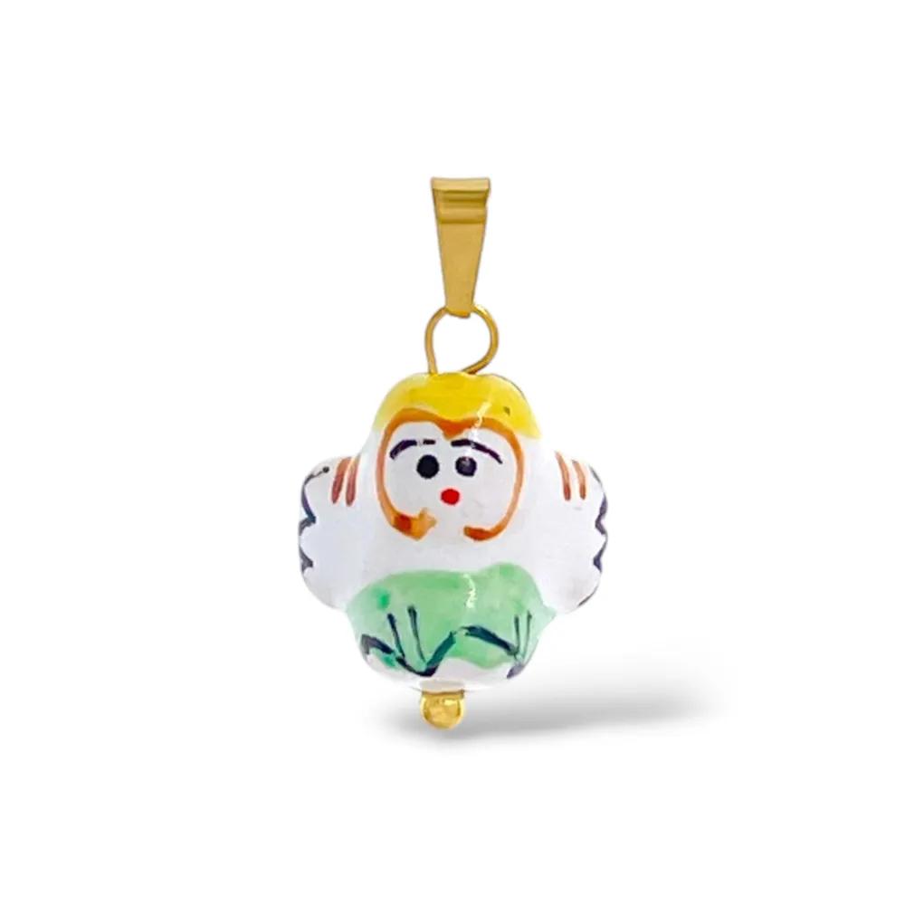 Angelo-Ciondolo/Charms in Acciaio - DIY-801-015A 5PZ