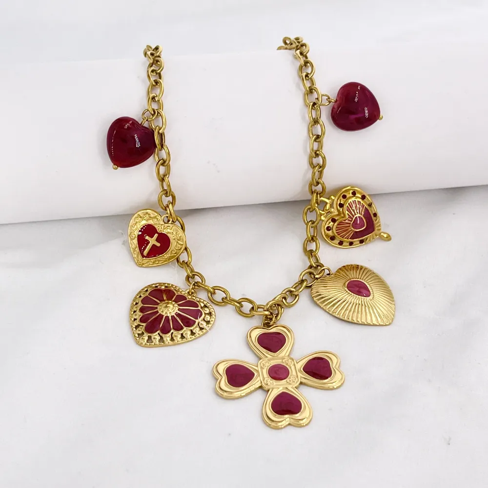 Croce E Cuoce-Collana Corta Moda in Acciaio - CAC-732-748