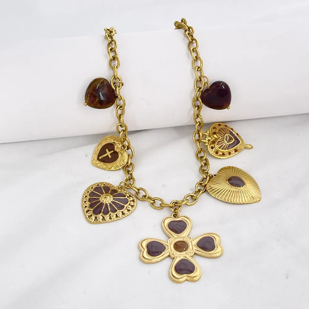 Croce E Cuoce-Collana Corta Moda in Acciaio - CAC-732-748
