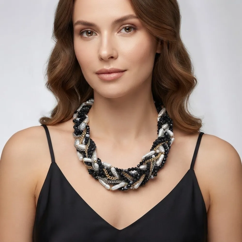 Treccia-Collana Corta Moda - CMC-732-710