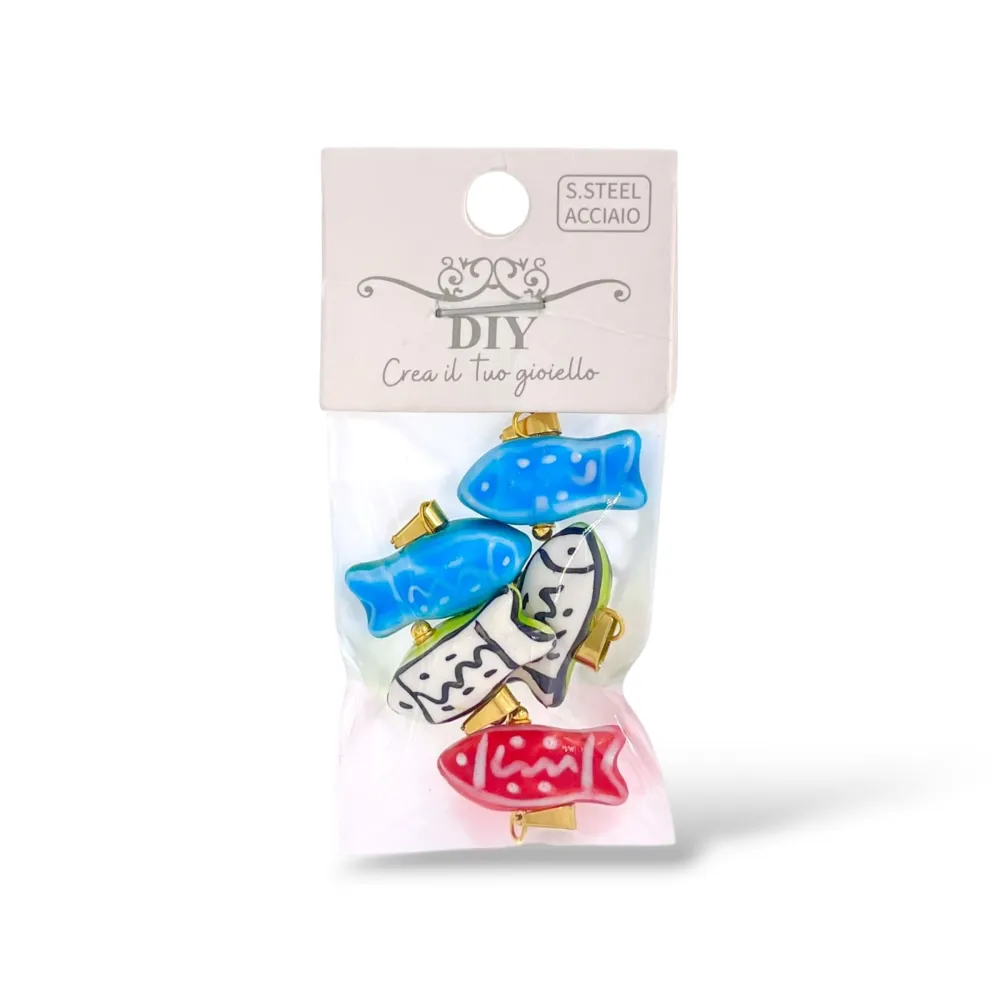 Cuore-Ciondolo/Charms in Acciaio - DIY-801-014A 5PZ
