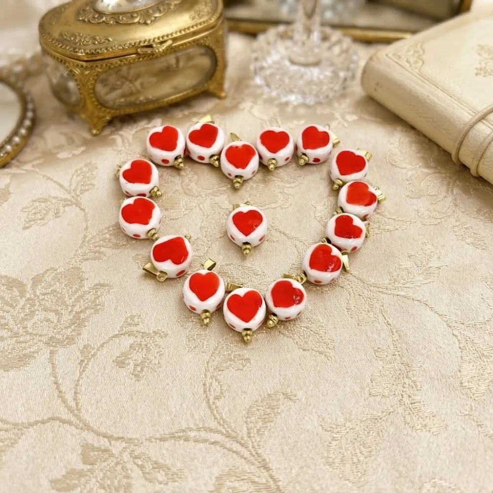 Cuore-Ciondolo/Charms in Acciaio - DIY-801-016A 5PZ