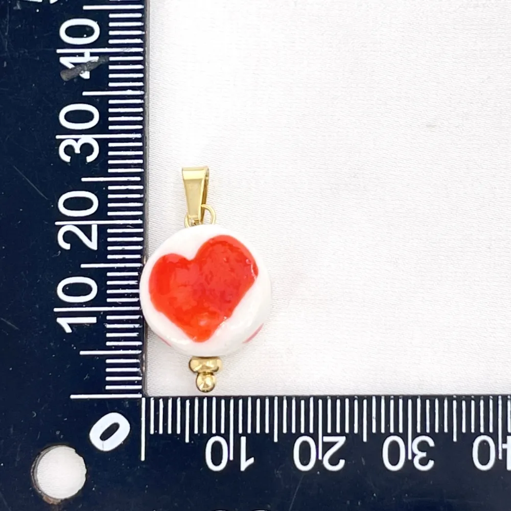 Cuore-Ciondolo/Charms in Acciaio - DIY-801-016A 5PZ
